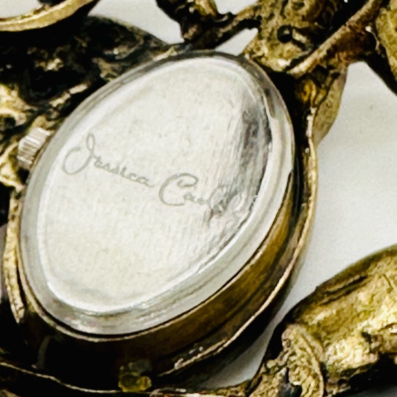 Rhinestone Watch Bracelet & Topaz Earrings - Picture 8 of 14